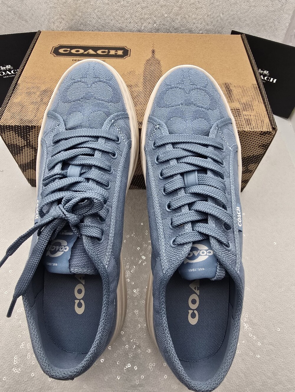 Coach Canvas Sneaker Bluebell Casual Lightweight Women's 9.5